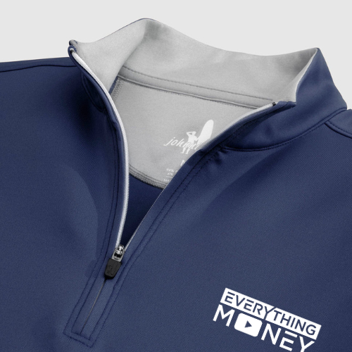 Everything Money Diaz Performance 1/4 Zip Pullover by Johnnie-O (NAVY)